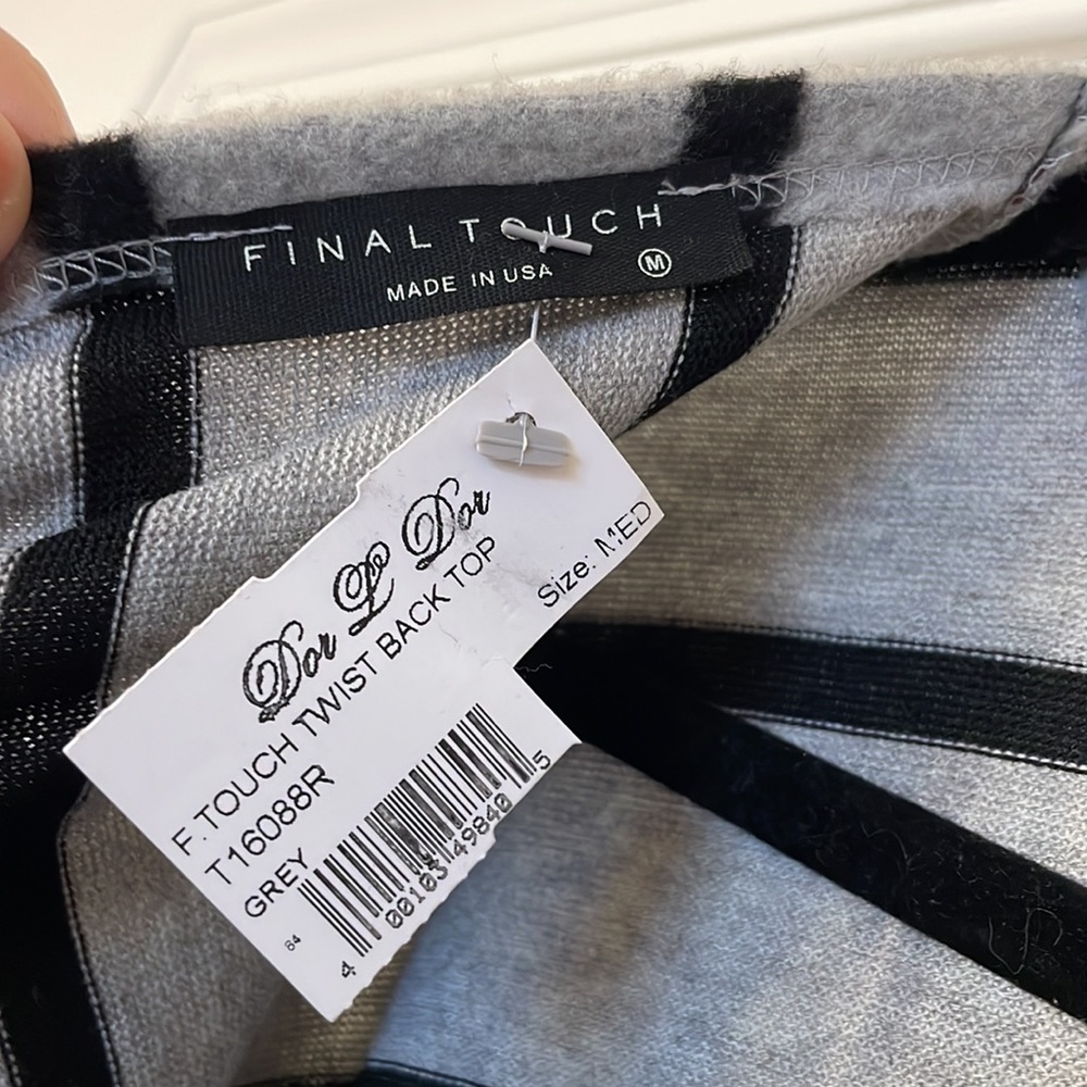 Striped Open Back Sweater - Picture 4 of 5